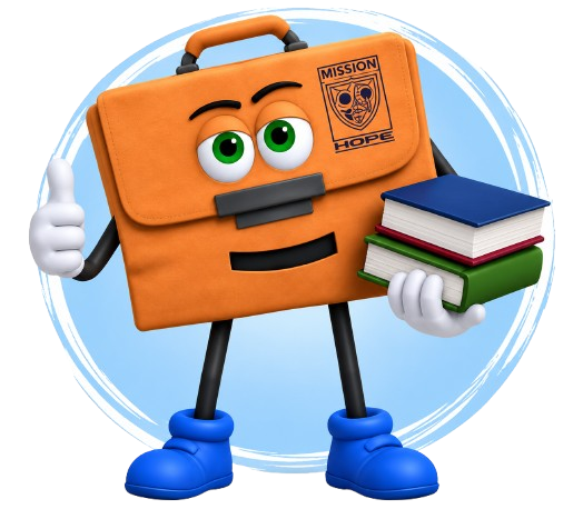 Mission Hope Mascot with Books removebg preview